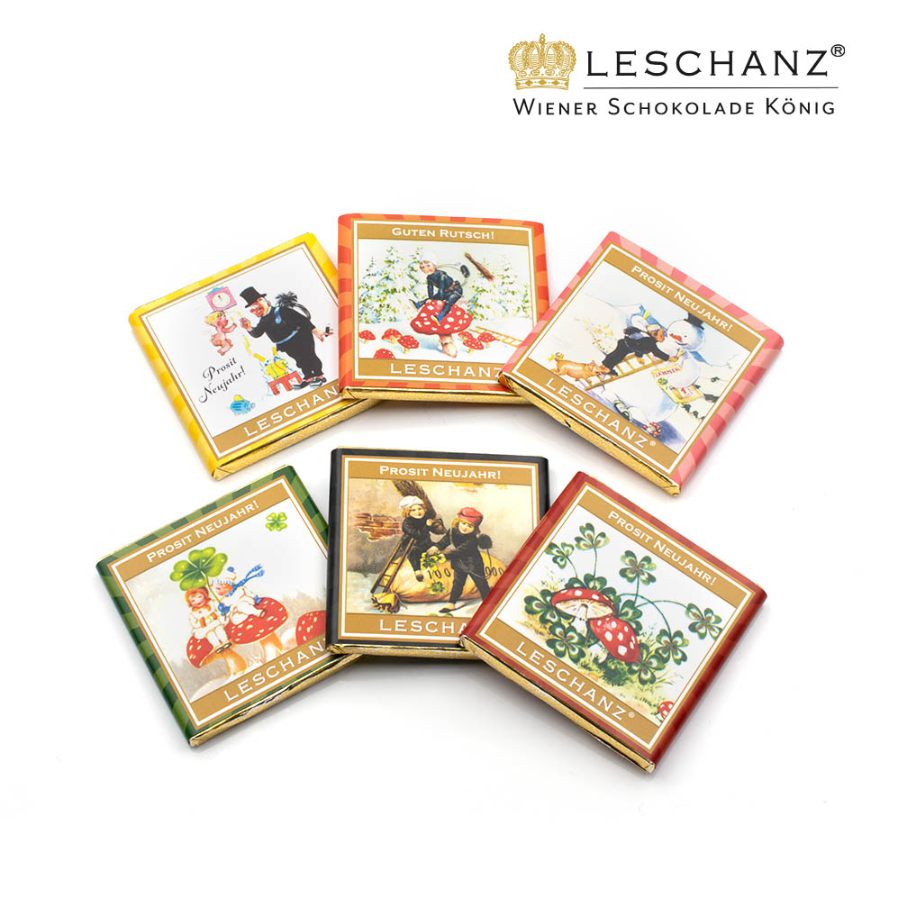 Leschanz • 16g Neujahrs-Schokoladen König Schokolade • Wiener Motive) (verschiedene